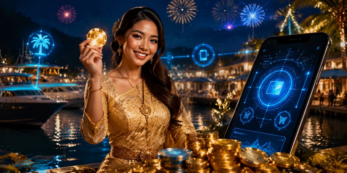 Pemain menggunakan telefon pintar untuk bermain blackjack kasino di Langkawi ets2
