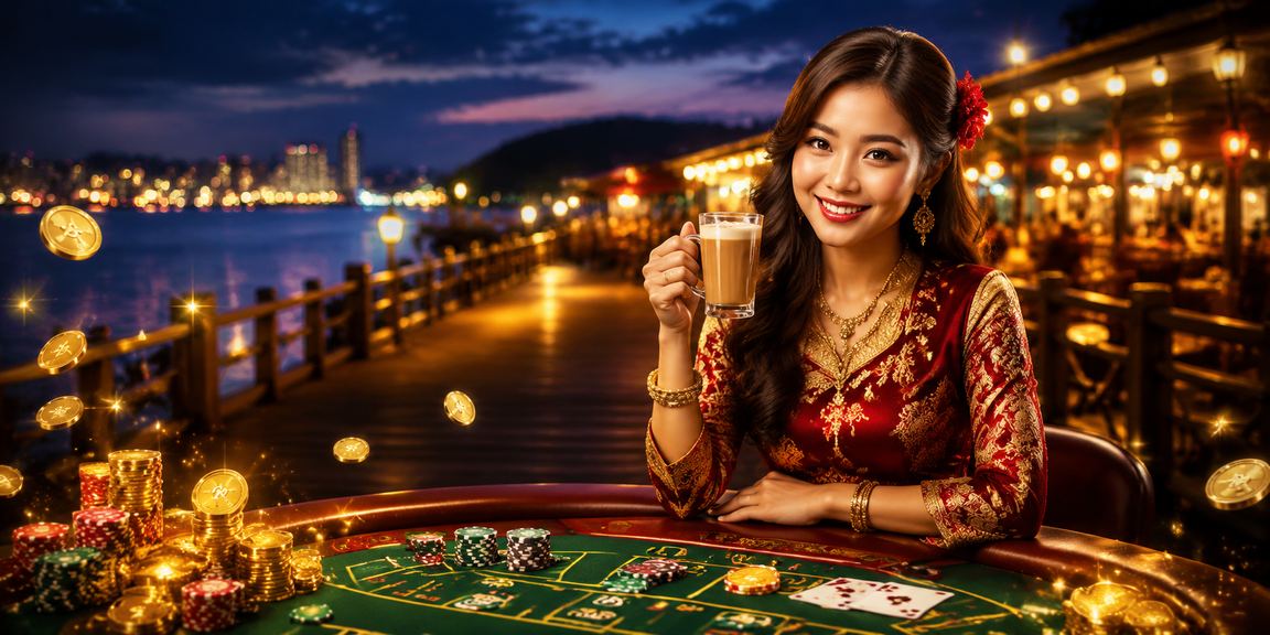 Pemain menyemak pilihan jackpot dan baccarat dalam talian di Malaysia