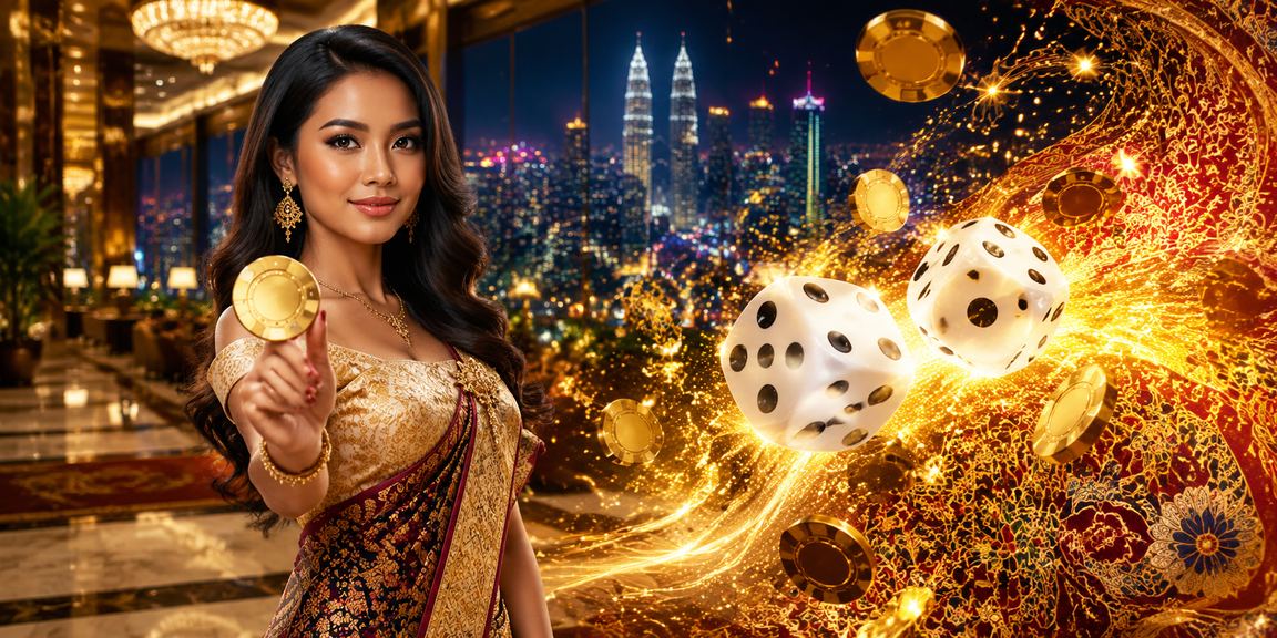 Permainan dadu bergaya tempatan Malaysia di Seremban dengan suasana meriah